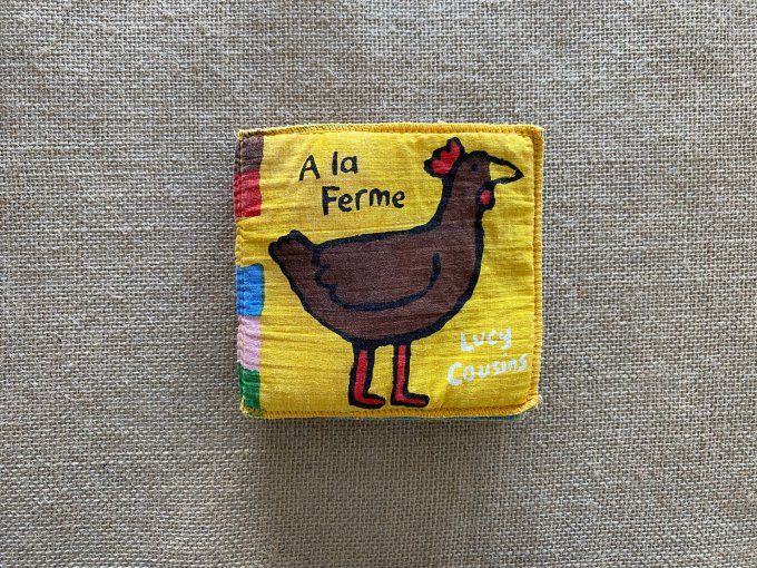 Livre tissu A la Ferme Lucy Cousins d'occasion