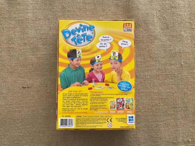 Jeu de société Devine Tête Megableu d'occasion 