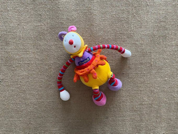 Doudou clown fassole dragobert Moulin Roty d'occasion