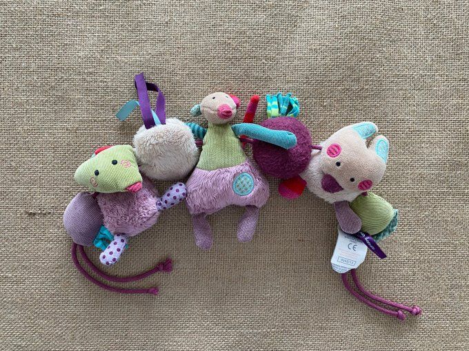 Chaine de poussette Les jolis pas beaux ...Moulin Roty d'occasion