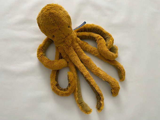 Peluche pieuvre Petit Poulpe Tout Autour du Monde 43 cm Moulin Roty d'occasion