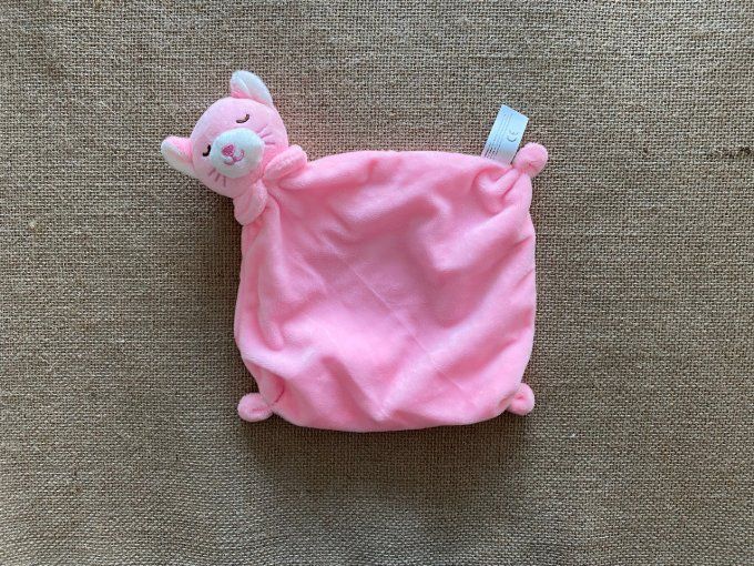 Doudou plat chat panthère rose Nanjing clarity Ref.JK04 - Article Neuf