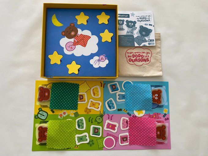 Mon premier jeu de société Au dodo les oursons Nathan d'occasion
