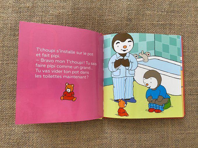 Livre T'choupi va sur le pot Nathan d'occasion 