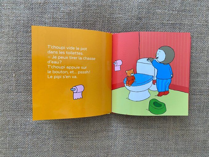 Livre T'choupi va sur le pot Nathan d'occasion 