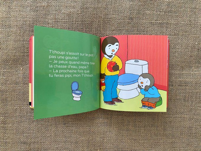Livre T'choupi va sur le pot Nathan d'occasion 