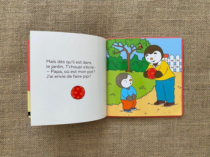 Livre T'choupi va sur le pot Nathan d'occasion 