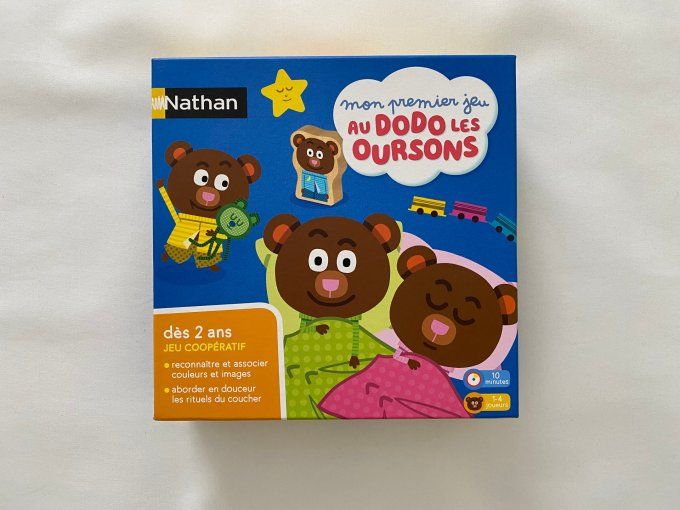 Mon premier jeu de société Au dodo les oursons Nathan d'occasion