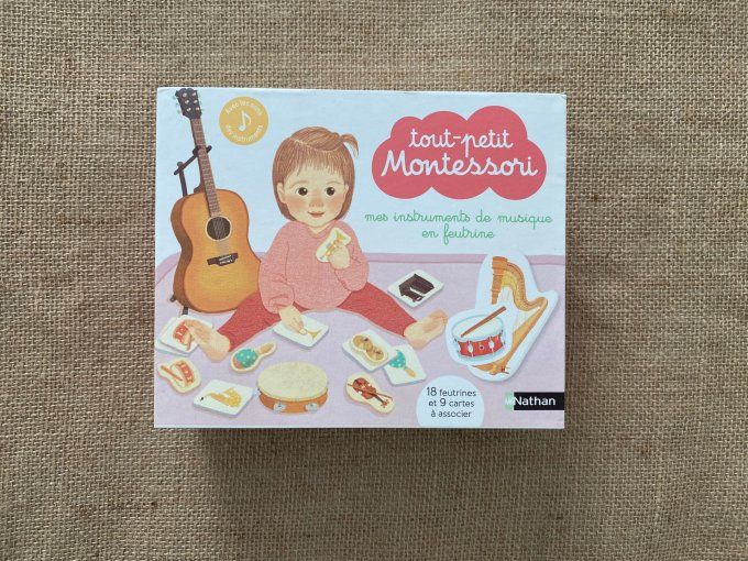 Jeu tout-petit Montessori mes instruments de musique en feutrine Nathan d'occasion