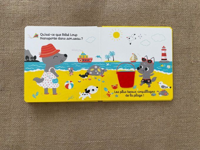 Livre Bébé Loup à la mer Nathan d'occasion