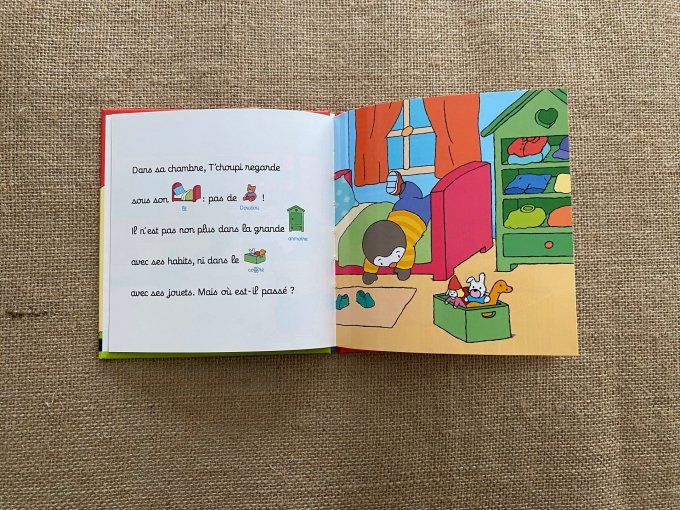 Livre T'choupi dans sa maison Nathan d'occasion