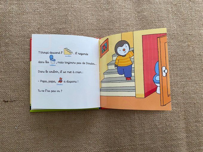 Livre T'choupi dans sa maison Nathan d'occasion