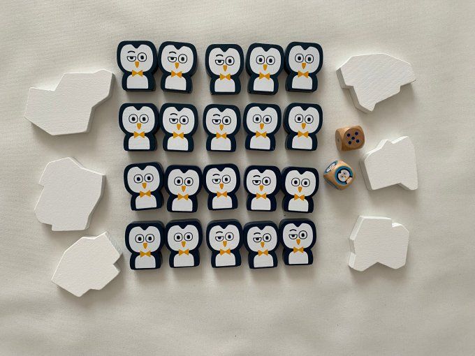 Mon premier jeu de société Plouf les pingouins Nathan d'occasion