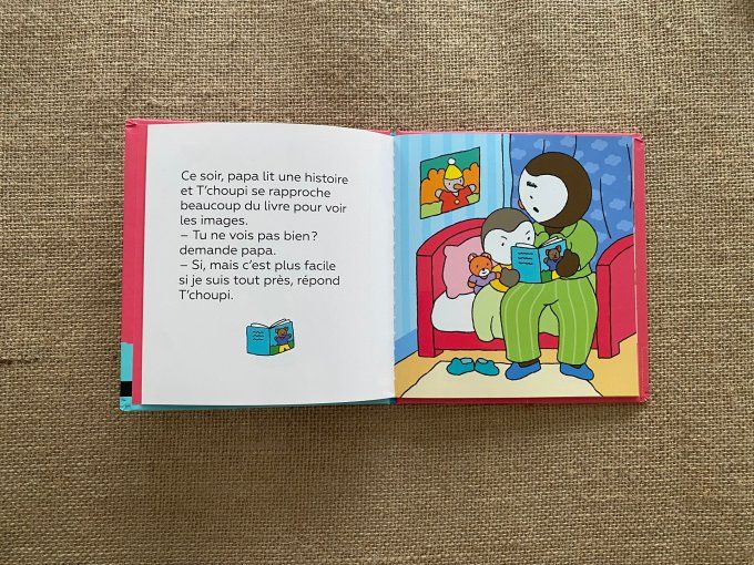 Livre T'choupi a des lunettes Nathan d'occasion