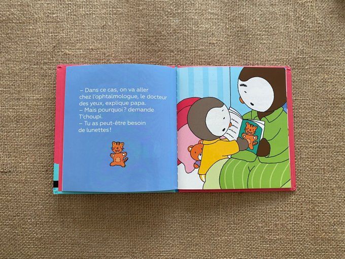 Livre T'choupi a des lunettes Nathan d'occasion