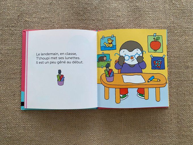 Livre T'choupi a des lunettes Nathan d'occasion