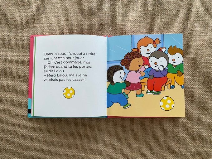 Livre T'choupi a des lunettes Nathan d'occasion