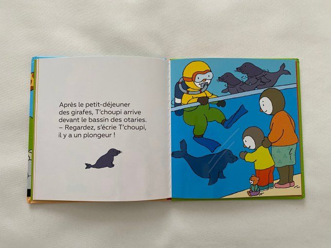 Livre T'choupi va au zoo Nathan d'occasion 