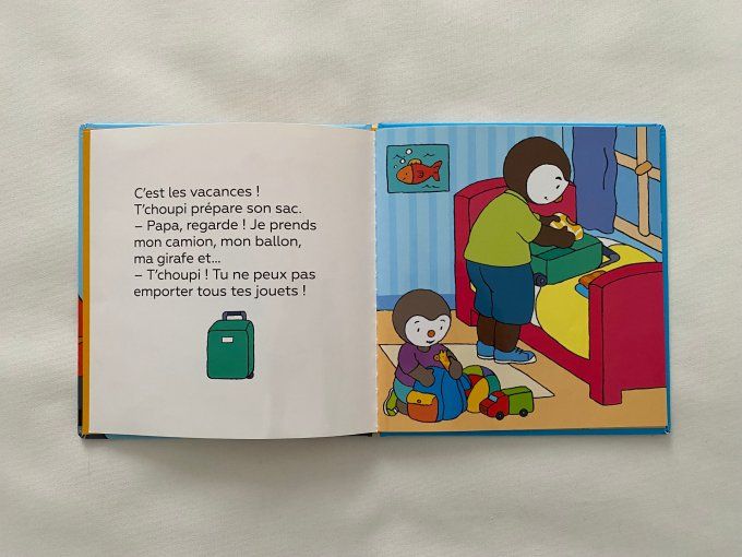 Livre T'choupi part en vacances Nathan d'occasion