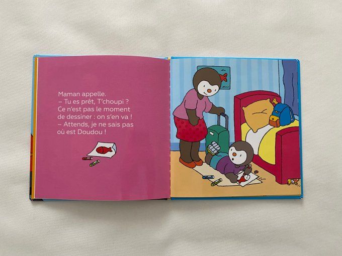 Livre T'choupi part en vacances Nathan d'occasion