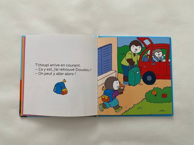 Livre T'choupi part en vacances Nathan d'occasion