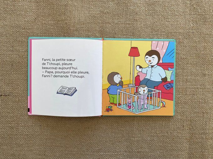 Livre T'choupi s'occupe bien de sa petite soeur Nathan d'occasion