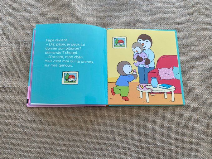 Livre T'choupi s'occupe bien de sa petite soeur Nathan d'occasion