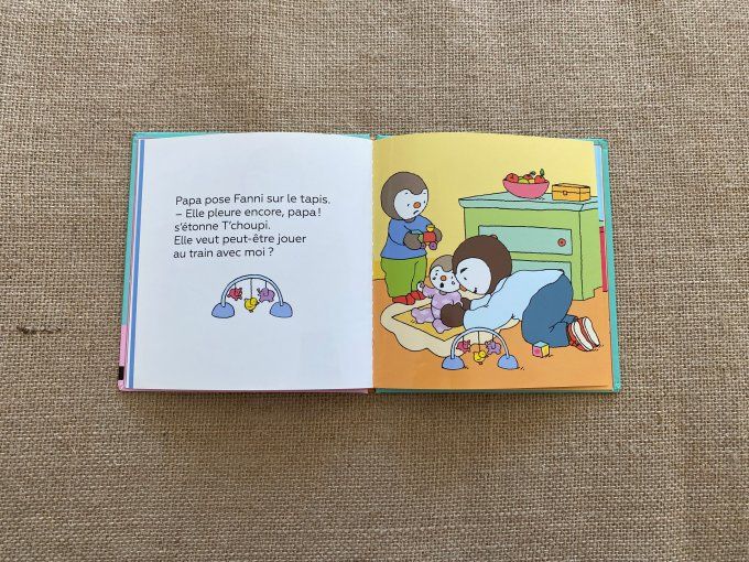 Livre T'choupi s'occupe bien de sa petite soeur Nathan d'occasion