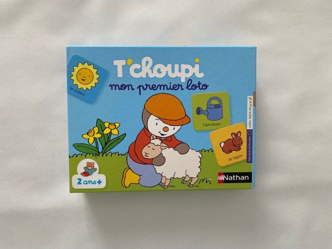 Jeu de société Mon premier loto T’choupi Nathan d'occasion