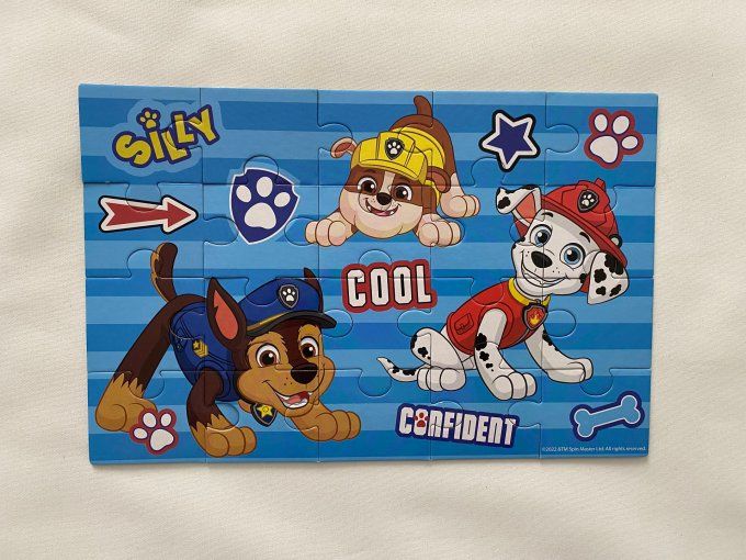 Puzzle 4 en 1 Pat Patrouille Nickelodeon 12 16 20 24 pièces d'occasion