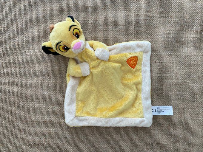 Doudou plat Simba le roi lion Disney Nicotoy Simba Toys d'occasion