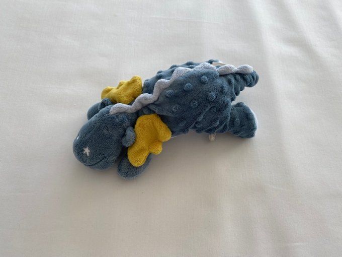 Peluche dragon Victor bleu jaune Victor & Lucien Noukies d'occasion
