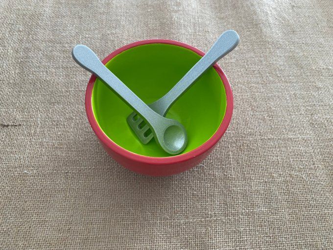 Aliments factices Ensemble saladier en bois Oxybul d'occasion