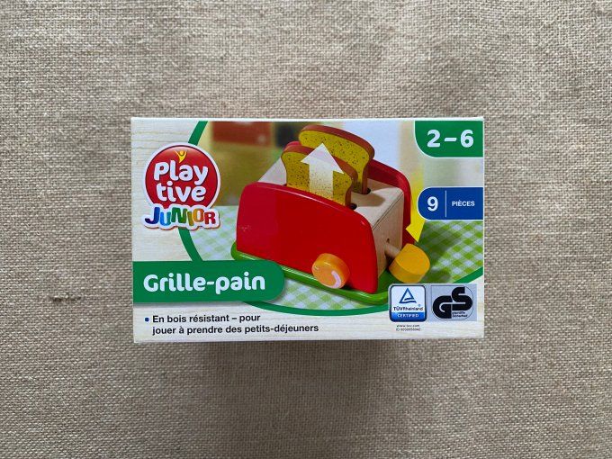 Grille-pain en bois 9 pièces Play tive Junior - Article Neuf