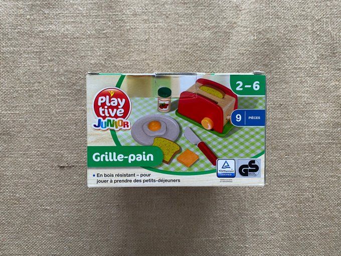 Grille-pain en bois 9 pièces Play tive Junior - Article Neuf