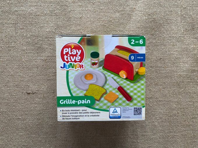 Grille-pain en bois 9 pièces Play tive Junior - Article Neuf