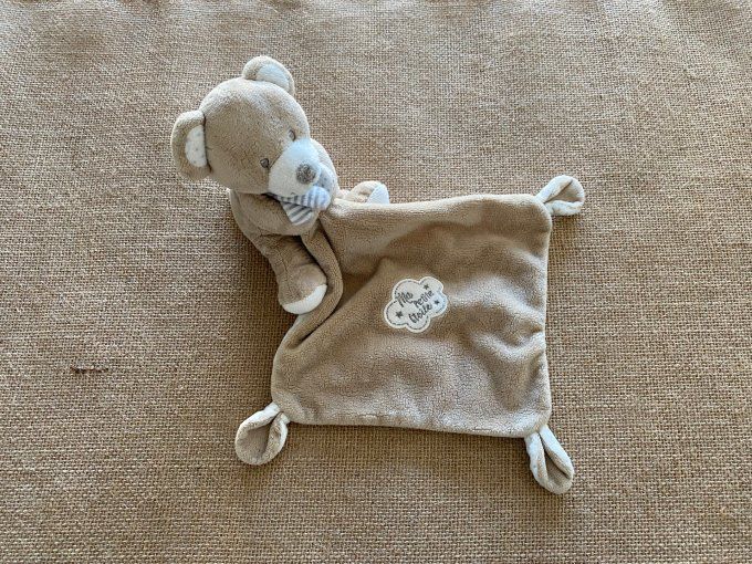 Doudou mouchoir ours brun Ma Petite Etoile Pommette d'occasion