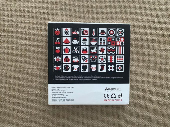 Cartes de stimulation visuelle pour bébé Montessori d'occasion 