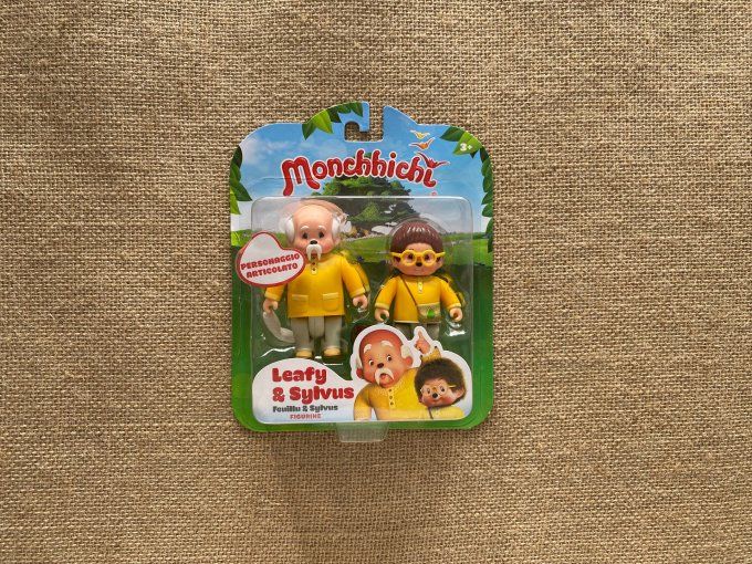 Figurines la tribu des Monchhichi Feuilli & Sylvus - Article Neuf
