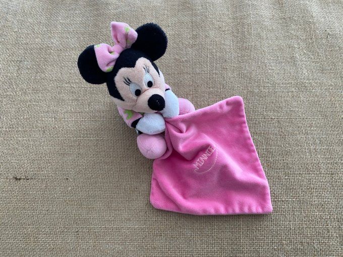 Doudou mouchoir Minnie rose lunes étoiles nuages Nicotoy Simba Toys d'occasion