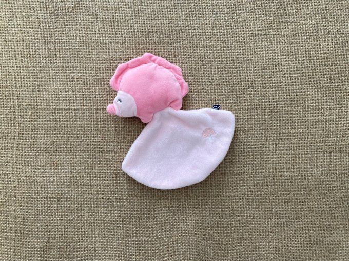 Doudou plat hérisson rose Sucre d'Orge d'occasion