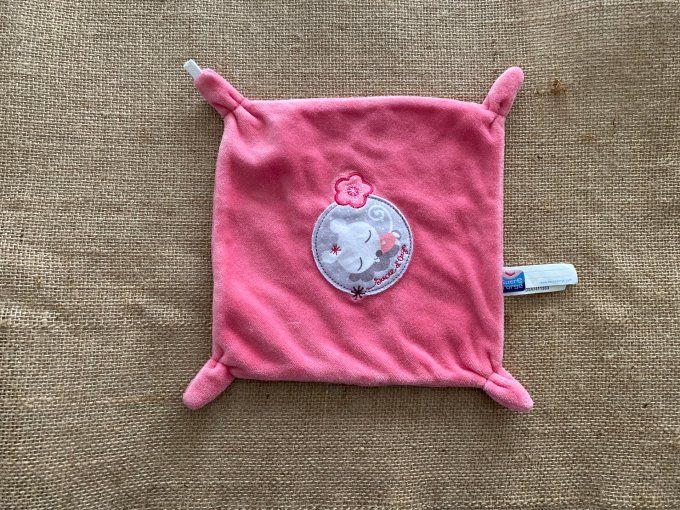 Doudou plat souris rose Sucre d'Orge d'occasion