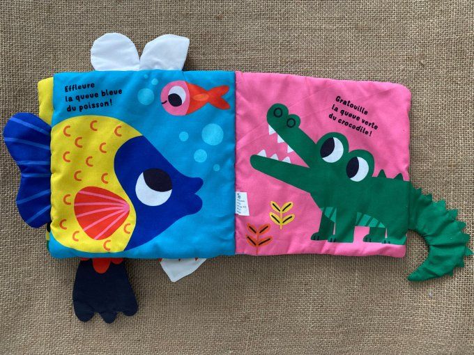 Livre tissu Mes animaux à attraper Marion Billet Tourbillon d'occasion