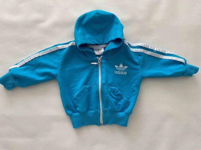 Survêtement bleu turquoise adidas 3-6 mois d'occasion