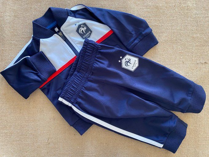 Survêtement bébé garçon FFF Collection oficielle Equipe de France de Football 6 Mois d'occasion