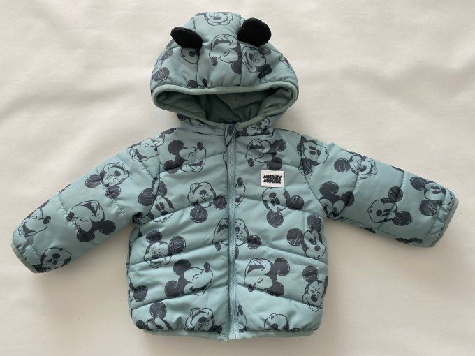 Veste à capuche bleue motifs Mickey Mouse Disney Baby 18 mois d'occasion