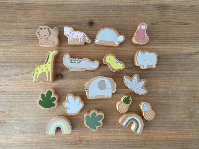 Jeu d'équilibre en bois Safari Vertbaudet d'occasion