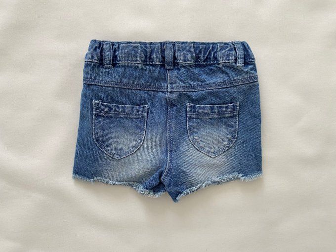 Short en jean bébé bleu 12 mois Gémo d' occasion