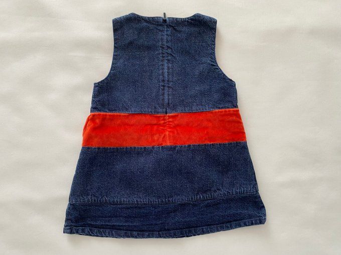 Robe Kenzo bleu jean et orange 12 mois d’occasion
