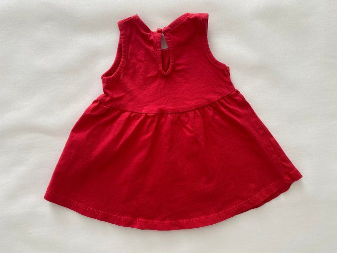 Robe rouge Maman je t'aime Kiabi 3 mois d'occasion 